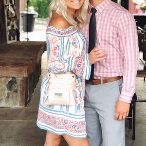 Floral off the shoulder dress